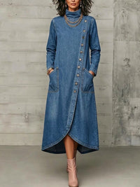 Caroline | Denim Maxi Dress
