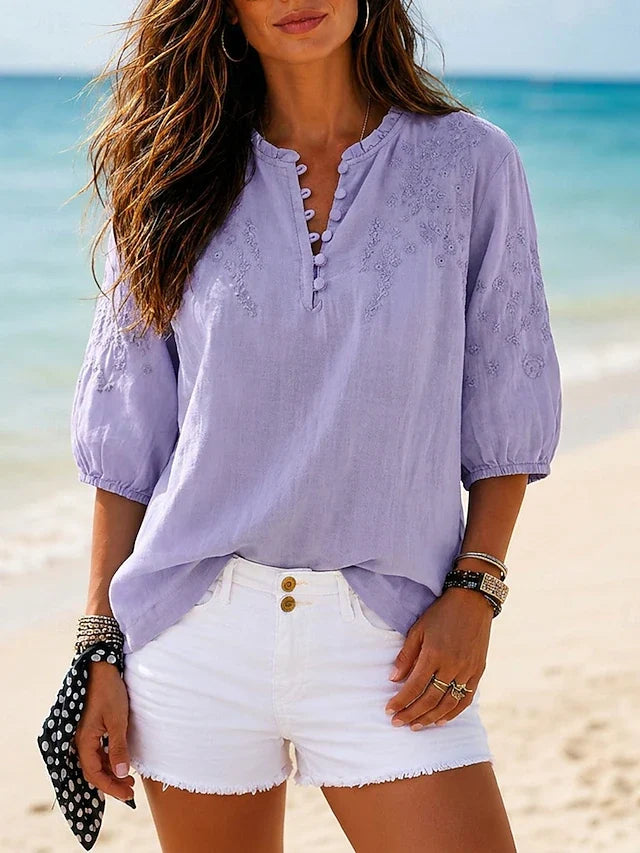 Kristina™ | Breezy Beach Ready Everyday Blouse